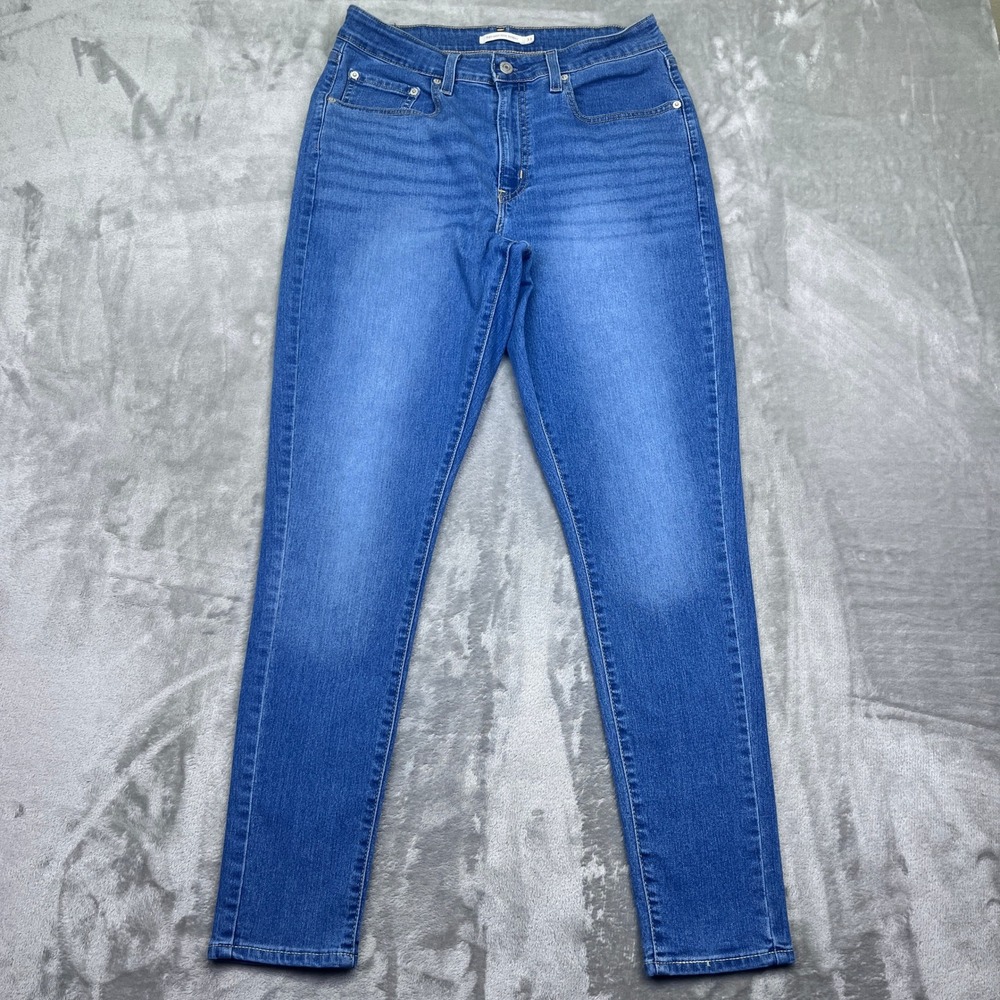 Levis 721 High Rise Skinny Jeans Women Sz 31 Fits 28" Denim Casual Grunge Retro